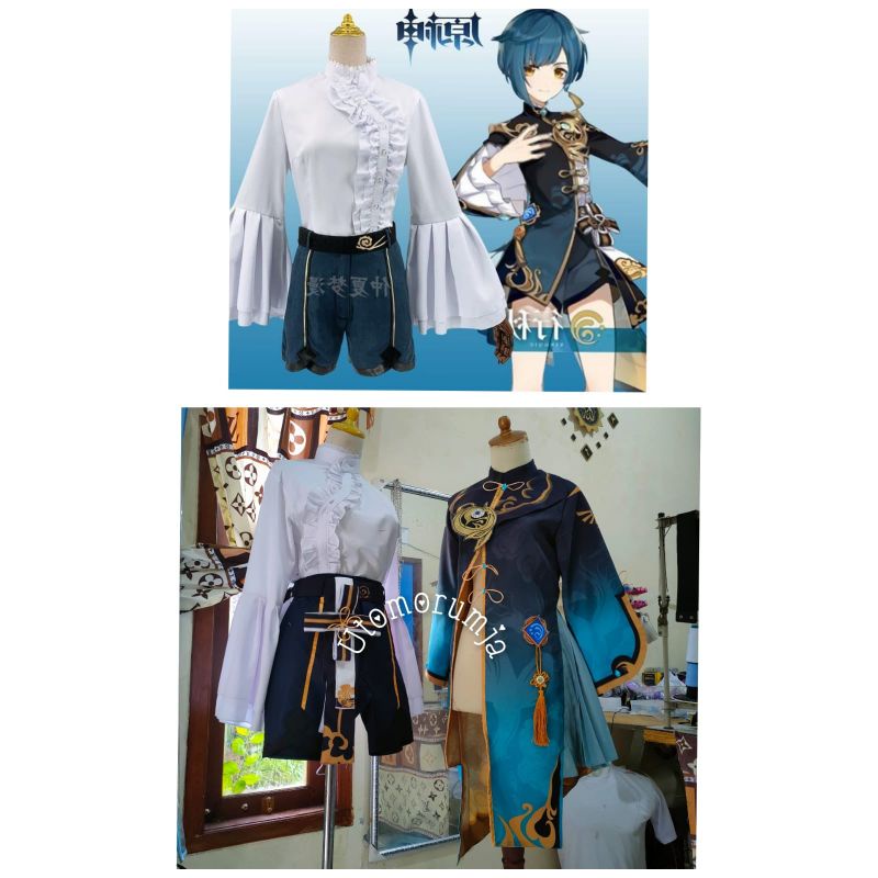 utomorumja Game Genshin Impact XingQiu Cosplay Xing Qiu Uniform Gorgeous Outfit