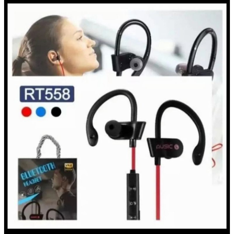 WIRELESS SPORT BLUETOOTH HEADSET RT558 HIGH QUALITY