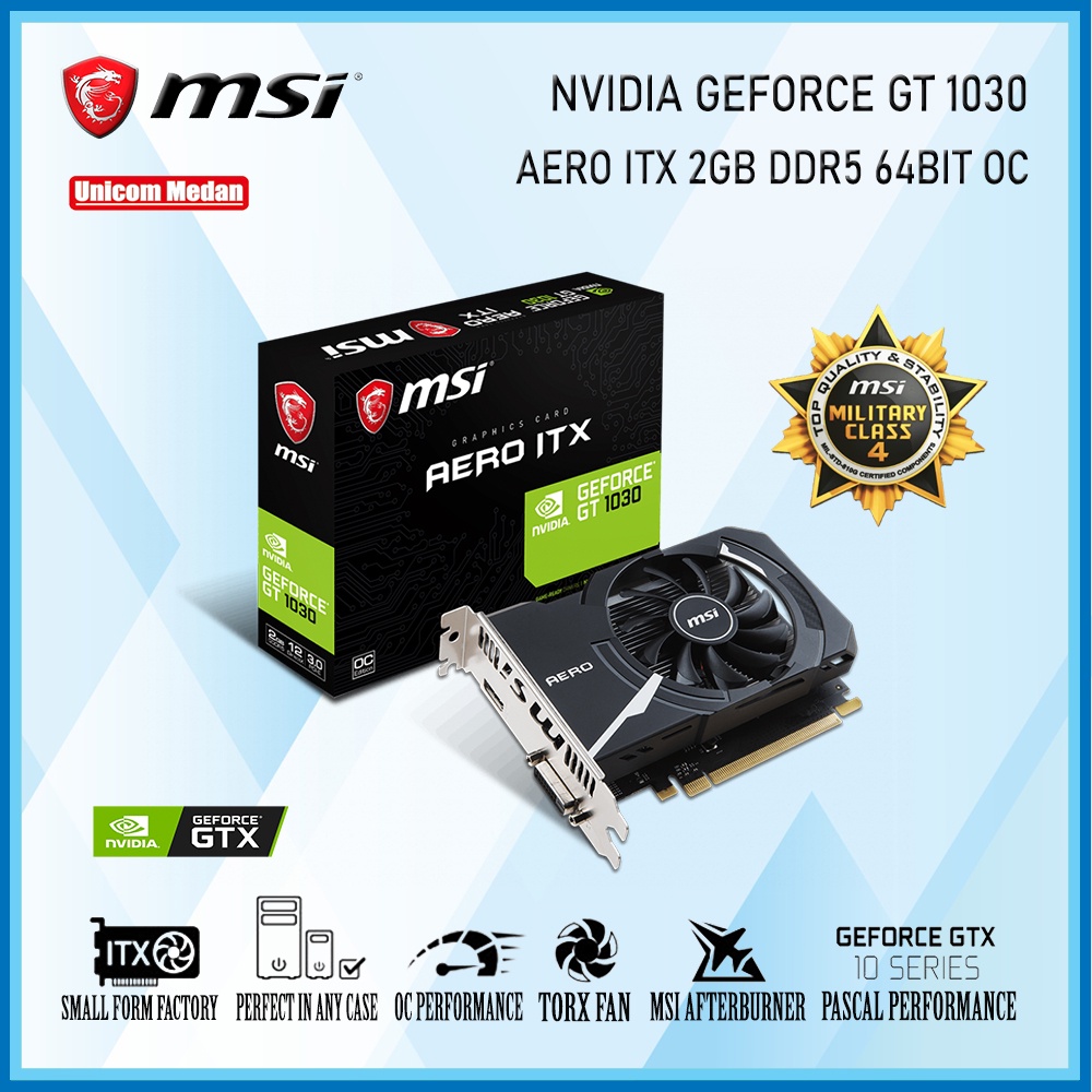 VGA MSI GEFORCE GT1030 2GB DDR5 64BIT