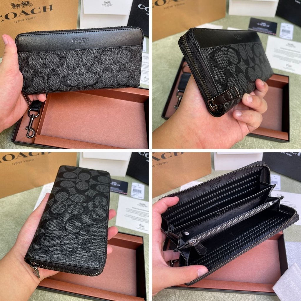 Dompet Panjang Coach 100% ORIGINAL / Coach Long Wallet Dompet Kulit Dompet Lipat