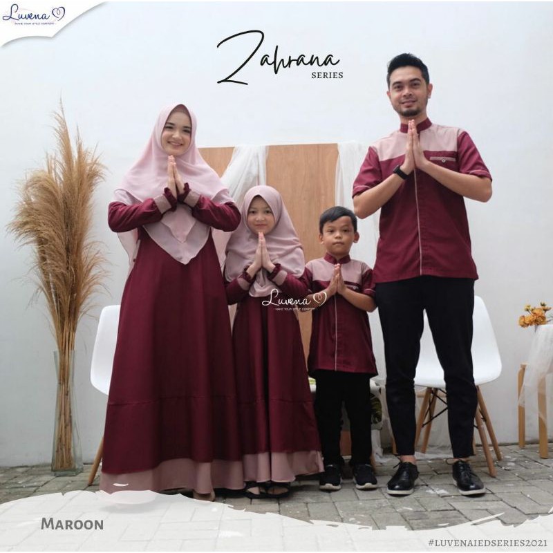Open Pre Order Sarimbit Couple Zahrana Series by Luvena Hijab