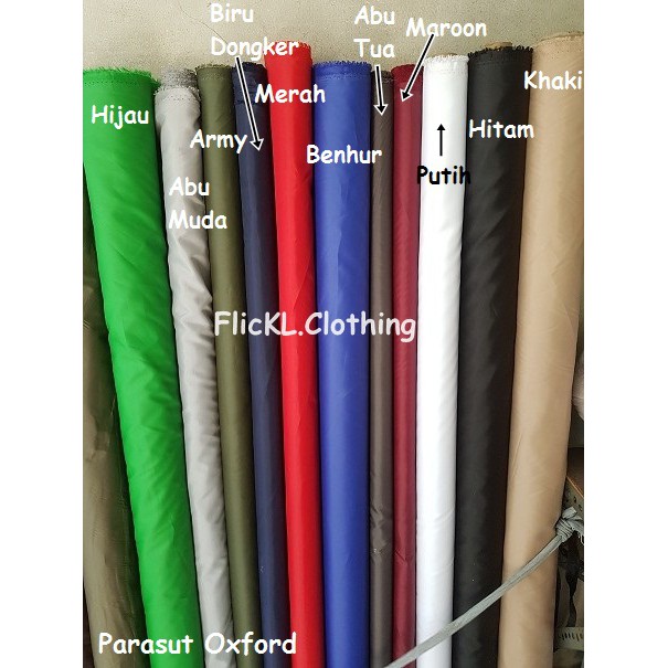 Bahan Kain Parasut Oxford Parasit Waterproof Anti Air ...