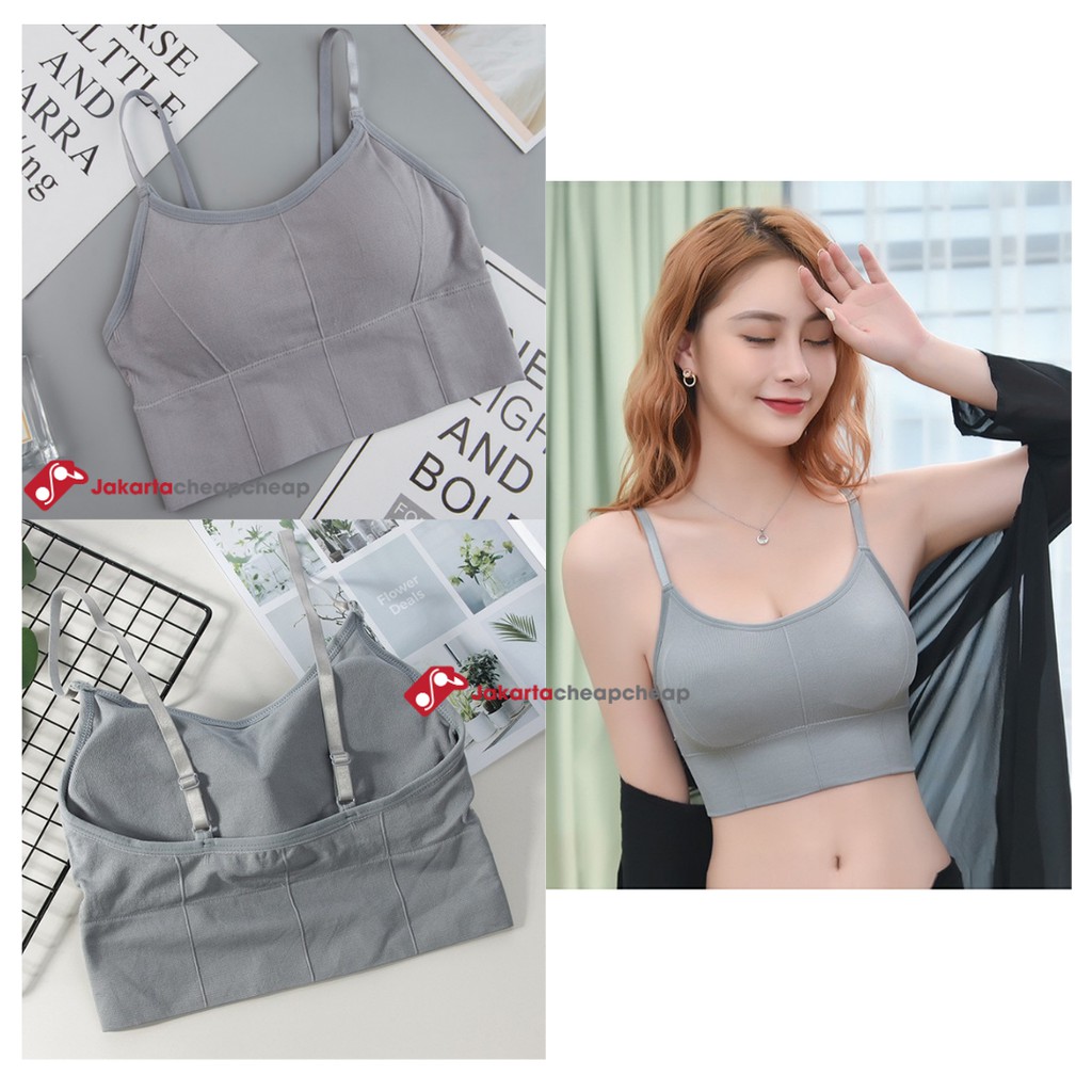 JC072 Bralette Seamless Polos Bra Tanpa Kawat Push Up Bra