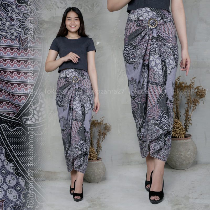 Rok Kebaya Motif Koin Rok Lilit Serut Instan Rok Kondangan Rok Wisuda