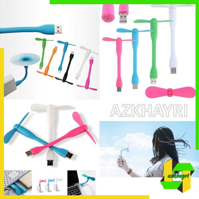 Kipas Angin USB Mini 2 Baling Flexibel Fan USB Portable