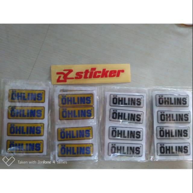 

Stiker Ohlins 1 set isi 4