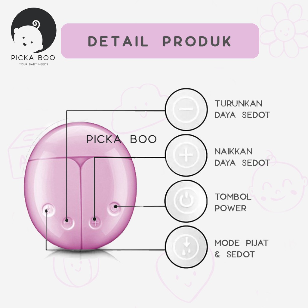 PICKA BOO Pompa Asi Elektrik Double Breast Pump