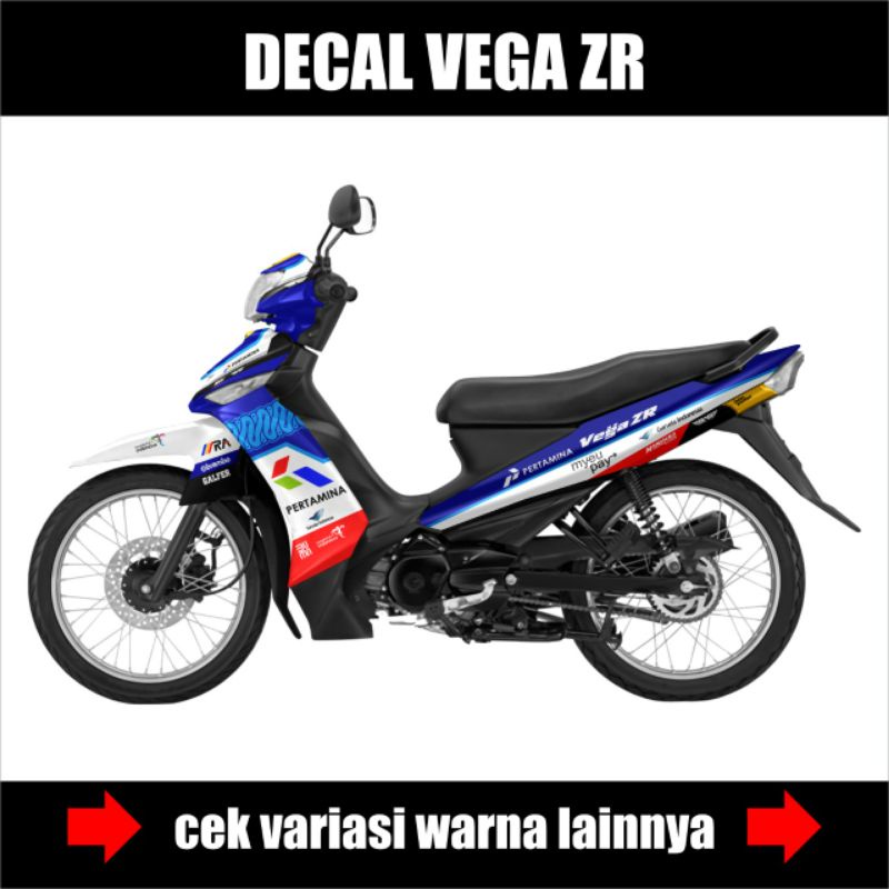 STIKER STRIPING DECAL VEGA ZR VARIASI MANDALIKA