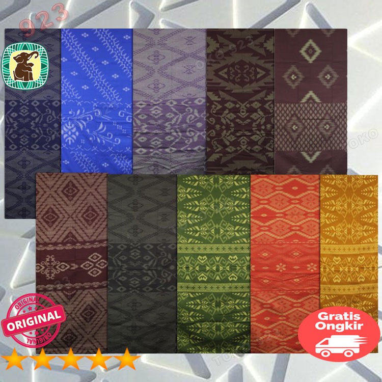Motif Kembang G25-10 Dewasa Original Cap Gajah Duduk Kain Sarung