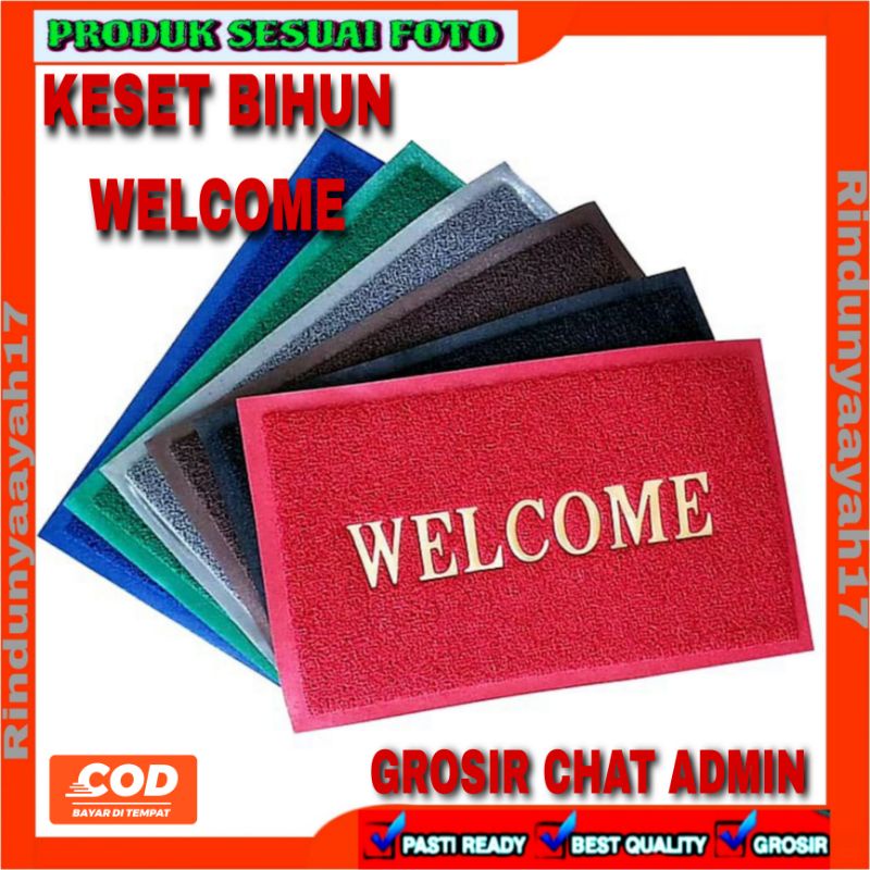 [RA] KESET WELCOME ALAS KAKI ANTI SLIP AN XXITISLIP WELL COME KEST KARET