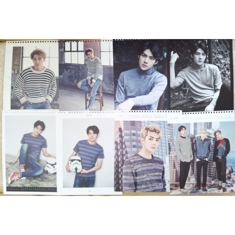 [ALL] EXO SEHUN A4 CALENDAR SEASON GREETINGS SG 2015 2016 2017
