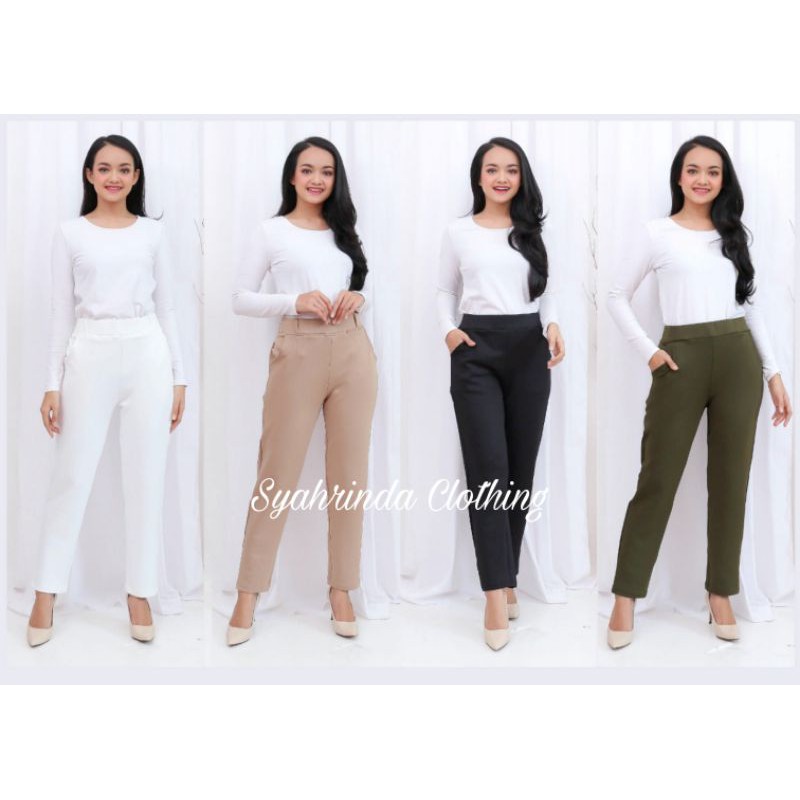 CELANA PANTS SCUBA PREMIUM CELANA PANJANG KERJA