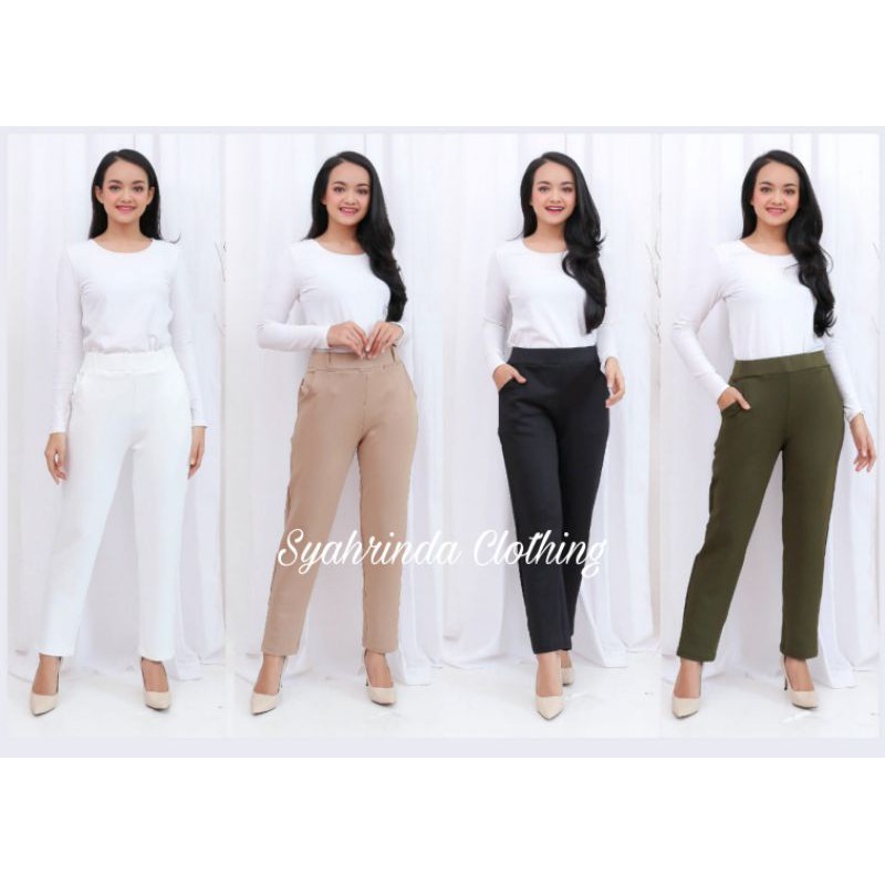 CELANA PANTS SCUBA PREMIUM CELANA PANJANG KERJA