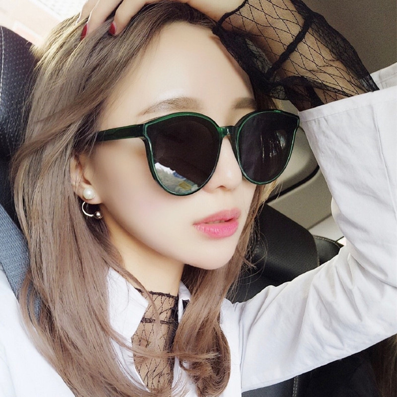 Korean fashion big frame retro ins trendy sunglasses for men and women