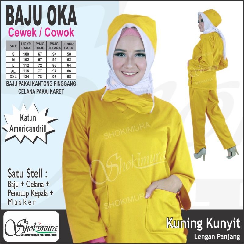 Baju OKA, Baju OK, Baju Jaga Pria dan Wanita
