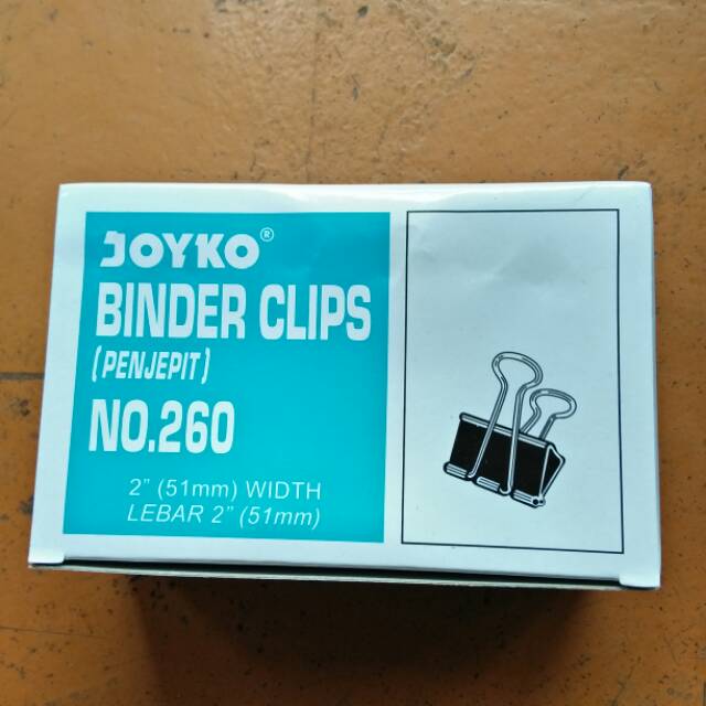 

Joyko Binder clips / penjepit kertas no 260