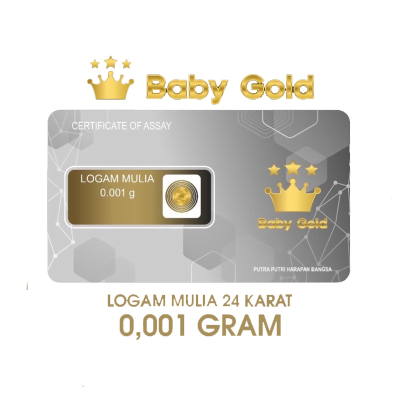 [EKSTRA BONUS] MINIGRAM EMAS 24KARAT UKURAN 0.001 GRAM