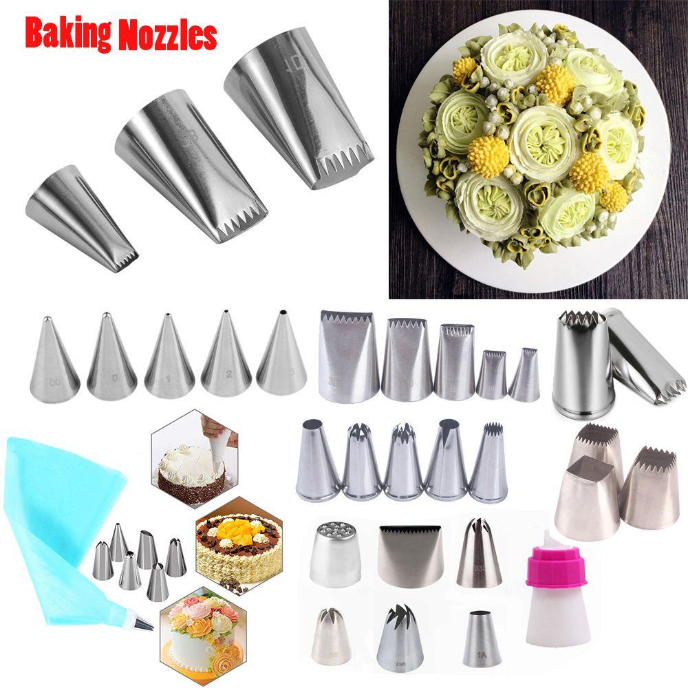 Wonder Icing Piping Nozzle Bakeware Stainless Steel Cupcake Aksesoris Dapur Alat Es Krim