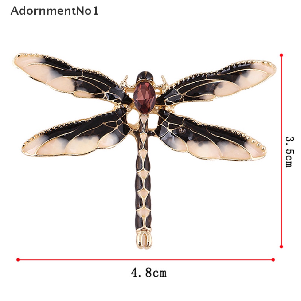 [AdornmentNo1] Charm Rhinestone Enamel Dragonfly Animal Brooch Pin Women Gift Jewelry [new]