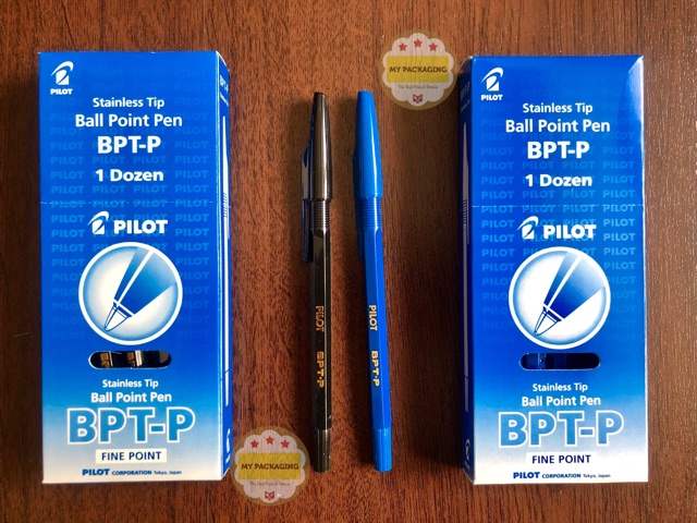 Ball Point Pen PILOT BPT-P hitam/biru Pulpen/bolpen PILOT