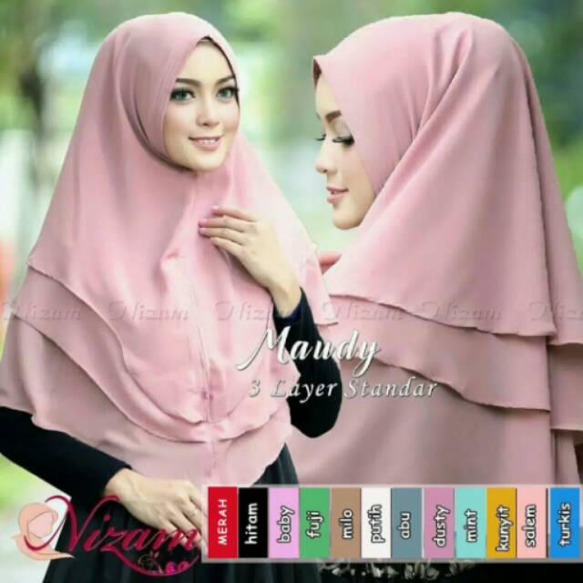 Hijab Instan Maudy Khimar 3 Layer Murah