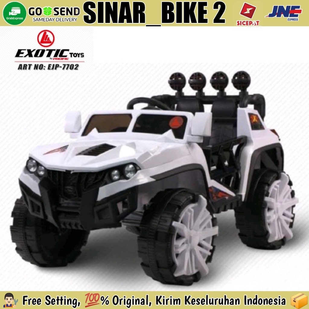 Mobil Mobilan EXOTIC EJP 7712 JEEP Jok Kulit Remote Mainan Anak &amp; EJP 7702.7732