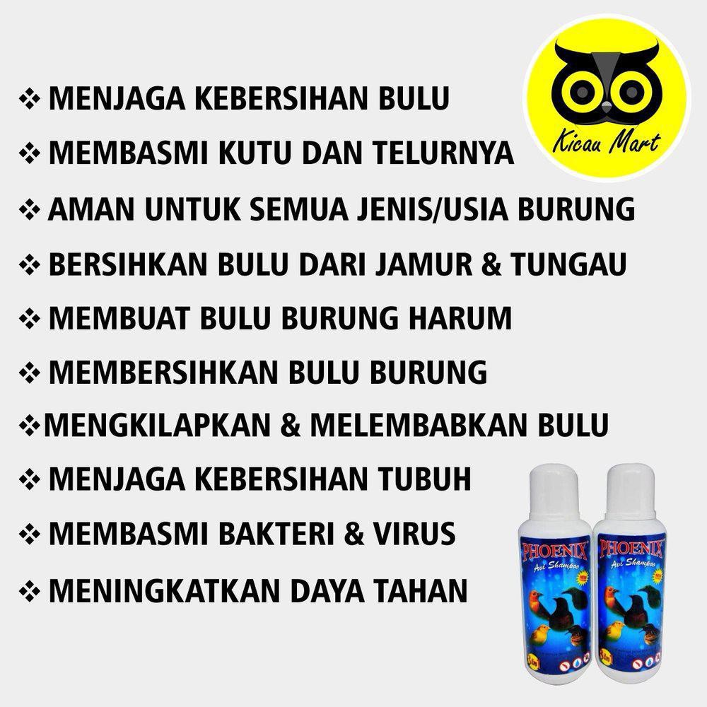 SHAMPO SAMPO MANDI BURUNG AVI PHOENIX OBAT PEMBASMI KUTU JAMUR ATASI