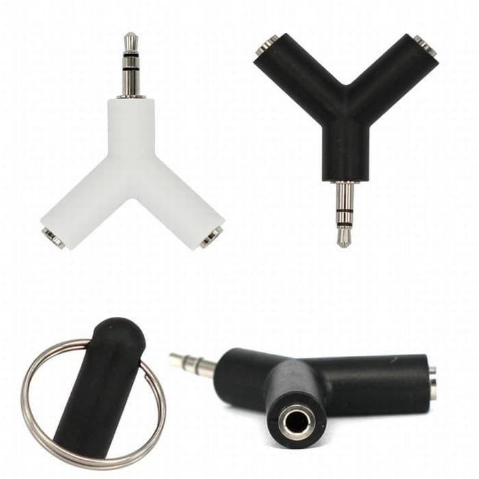 Splitter Audio Y Shape 3.5mm Jack Stereo Adapter