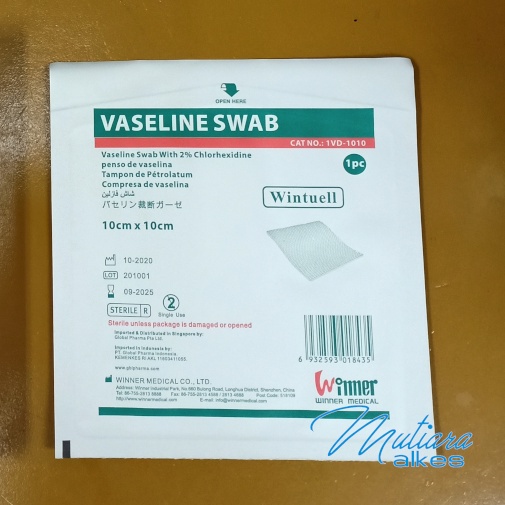 ECERAN - VASELINE SWAB 10cm × 10cm / Kasa Steril Wintuel seperti lomatuell dan sofratuell