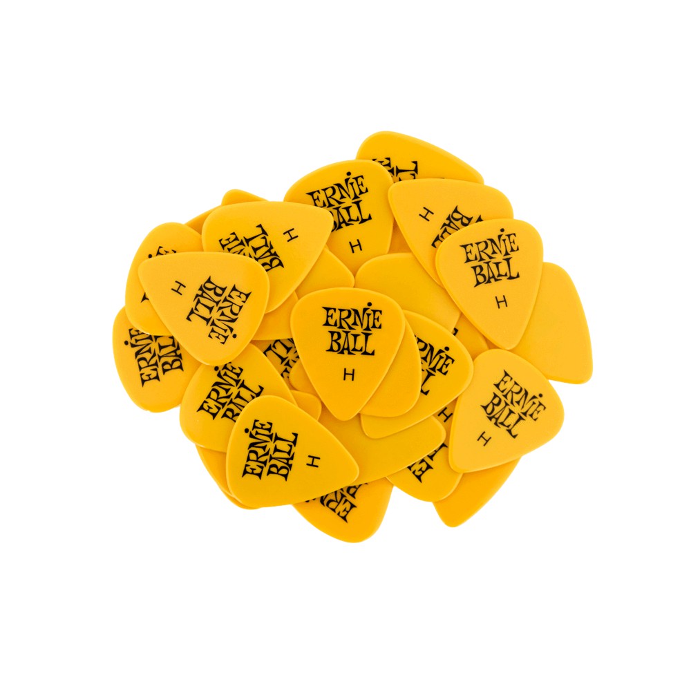 Ernie Ball Heavy Yellow Cellulose Picks  bag of 144 P09127