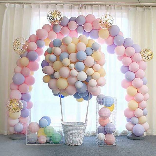 BALON LATEX PASTEL/ BALON PESTA/BALON DEKORASI/PERALATAN PESTA/PERLENGKAPAN PESTA