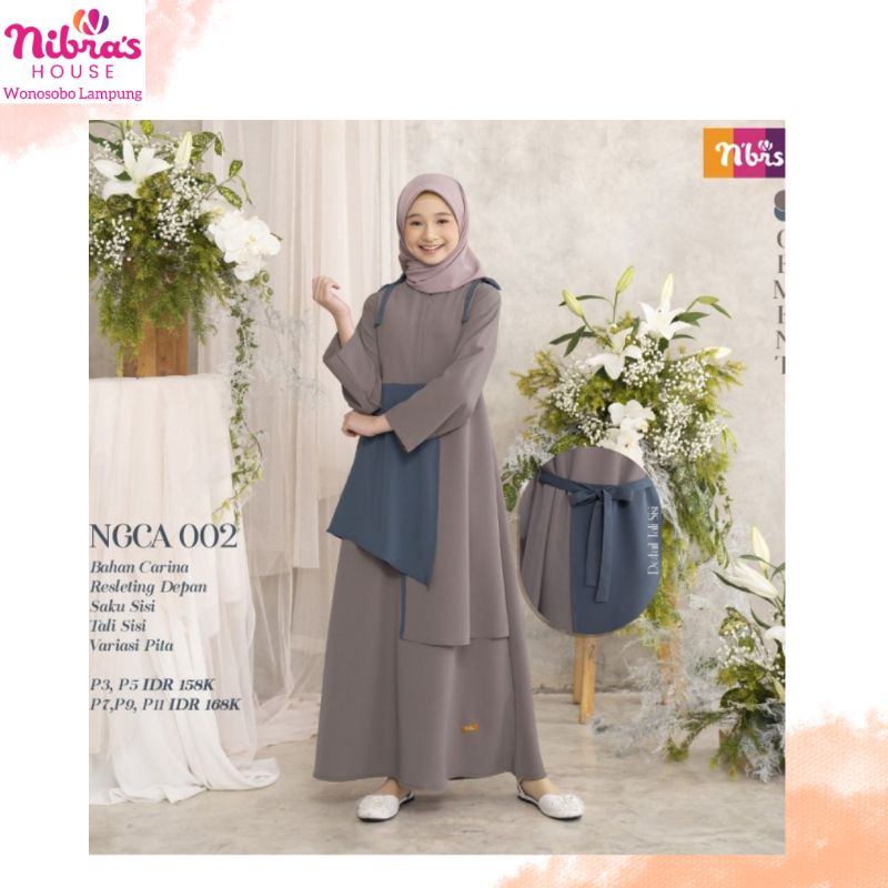 Nibras Gamis Anak NGCA 002 Bahan Carina