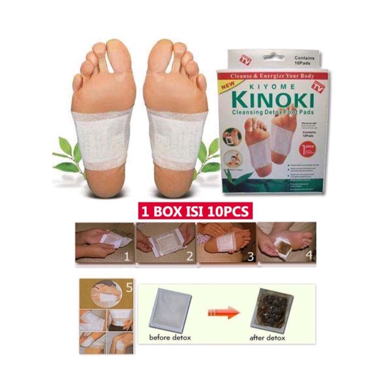 Koyo Kaki Kinoki White Cleansing Detox Foot Pads / Koyo Kaki Herbal Kinoki Detox / Koyo Penghilang Racun Dalam Tubuh / Foot Patch Koyo Detox Kaki / Kinoki Putih Koyo Penyerap Racun