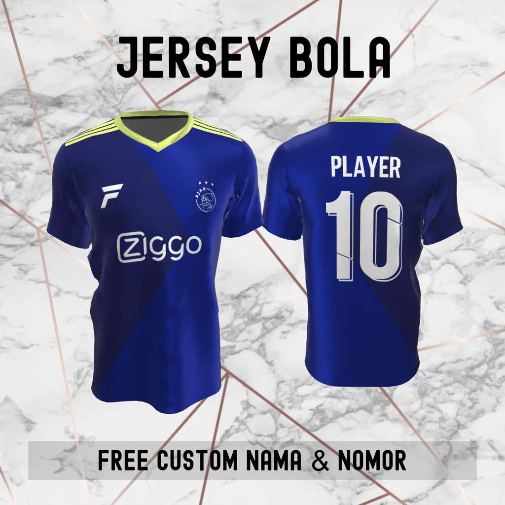 Jersey Ajax Amsterdam Klub Bola Baju Kaos Custom Nama dan Nomor Punggung - 152