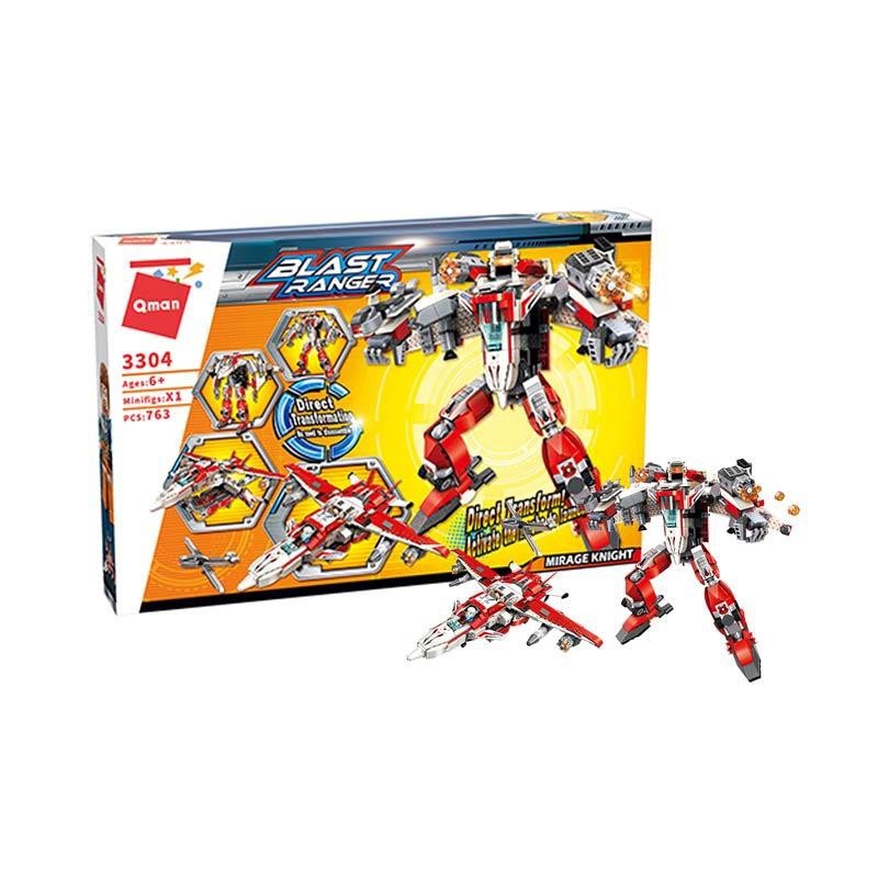 Mainan Anak Block Qman Blast Ranger 3304 Mirage Knight Blocks & Stacking Toys