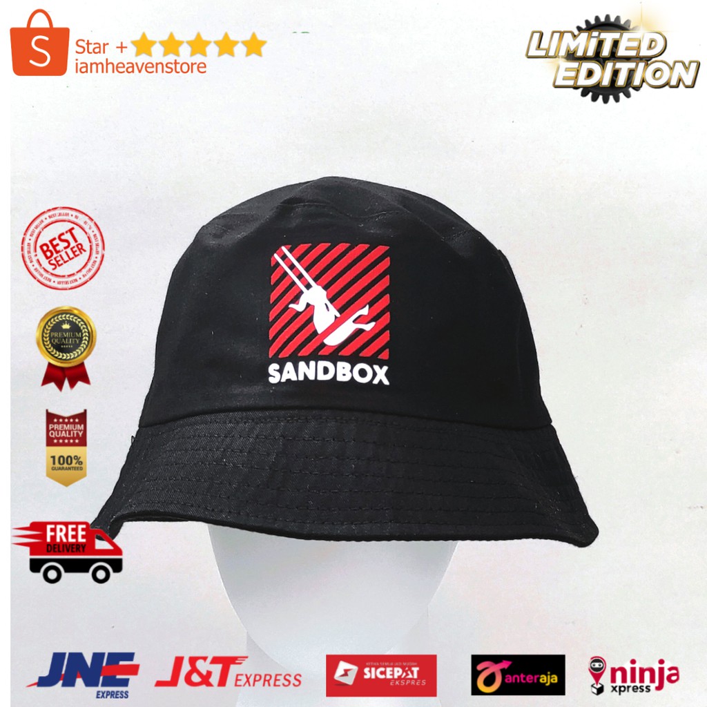 TOPI BUCKET HAT SANDBOX START-UP SERIES DRAKOR KOREA BUKETHAT STARTUP WARNA HITAM BUKET WANITA KOREA