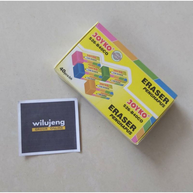 

Penghapus Joyko B40CO Kecil Warna Warni (pcs) (9gr)