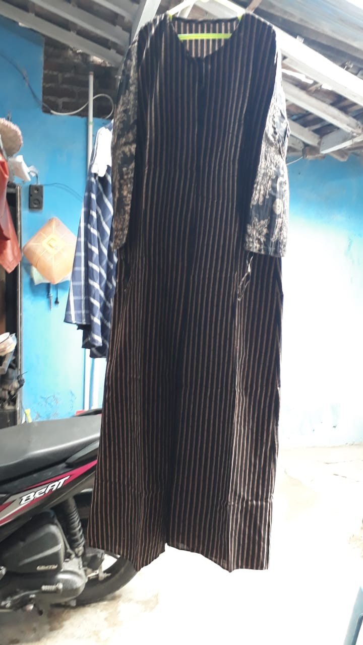 Terbaru Gamis Longdress Batik Cardi Jumputan/gamis Wanita/gamis Cardi/gamis Busui