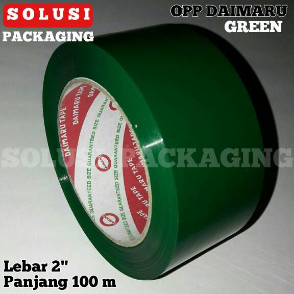 

Murah ISOLASI HIJAU 100M/SELOTIP/LAKBAN DAIMARU/OPP/TAPE/LAKBAN POLOS Best Seller