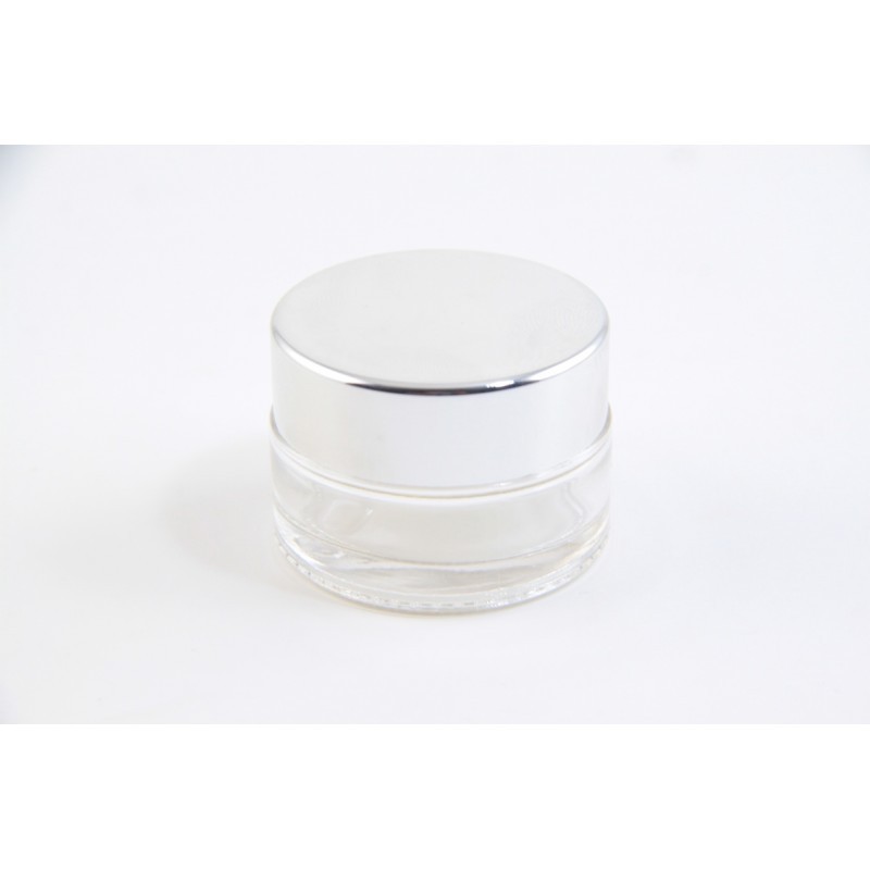 POT SHARE IN JAR KACA 20 GR POT BENING/DOFF - TUTUP SILVER/GOLD ADA INNER LID - POT MEWAH MINIMALIS