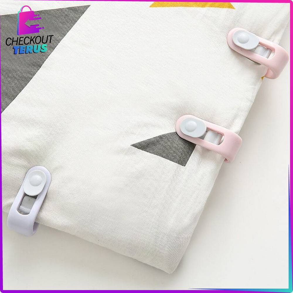 CT C154 Penjepit Sprei Anti Geser Pengait Kasur Selimut Anti Licin Penjepit Sudut Quilt Cover Holder Clip