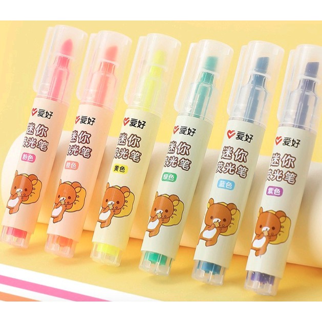 

Highlighter Mini Rilakkuma Set Isi 6