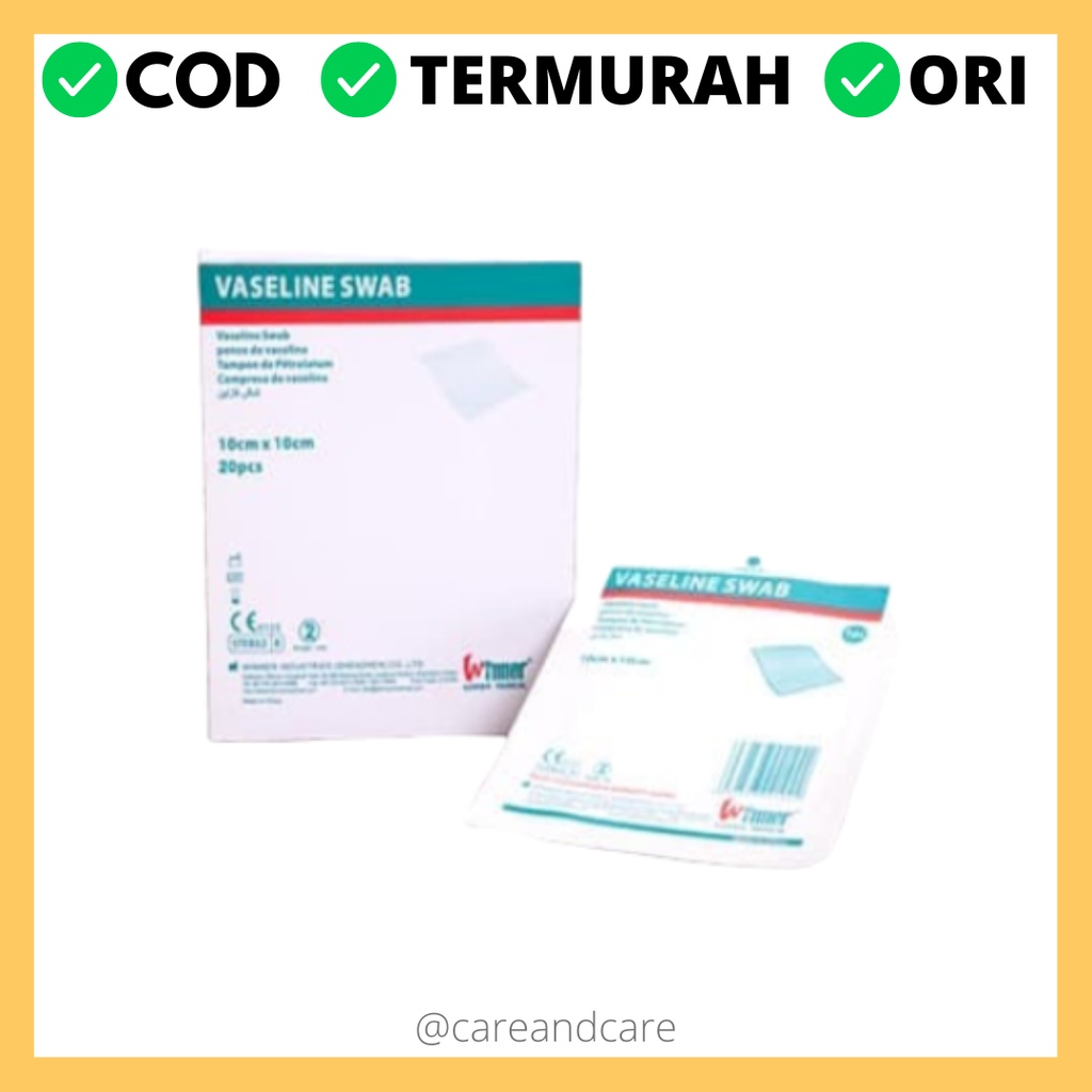 (Original) Vaseline swab 10 x 10 cm Kasa steril vaseline swab Exp Lama Termurah