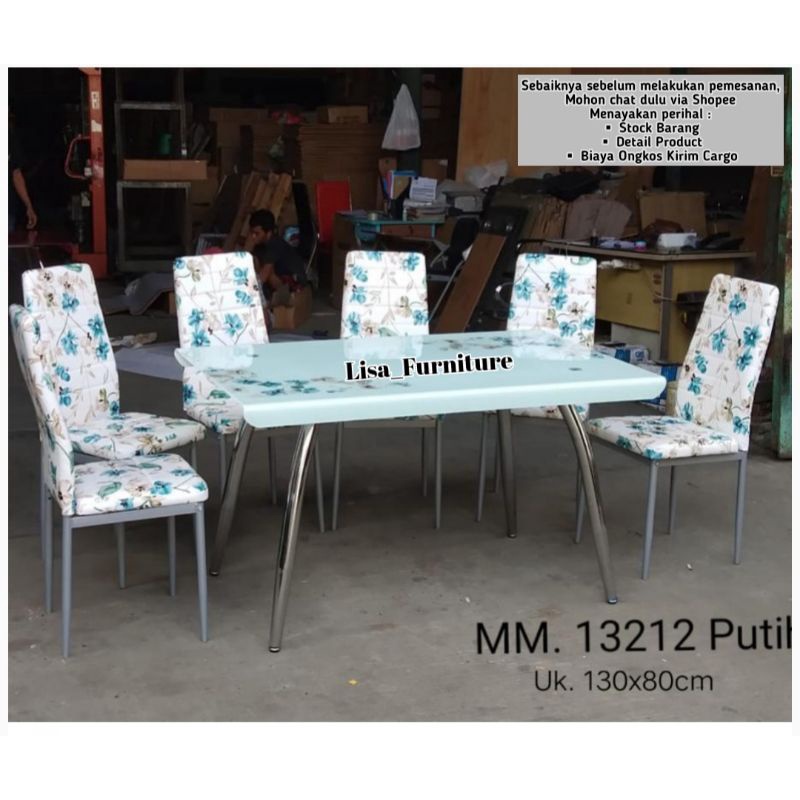 Meja Makan|Meja Makan Kaca|Meja Makan Kaca 4 Kursi|Meja Makan Kaca 6 Kursi|Meja Makan Kaca Minimalis