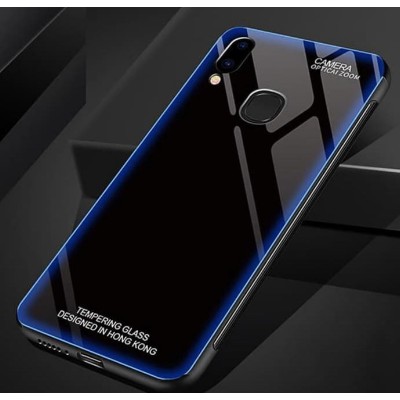 Case Samsung A9 2018 Plating Chrome Glass Premium Original