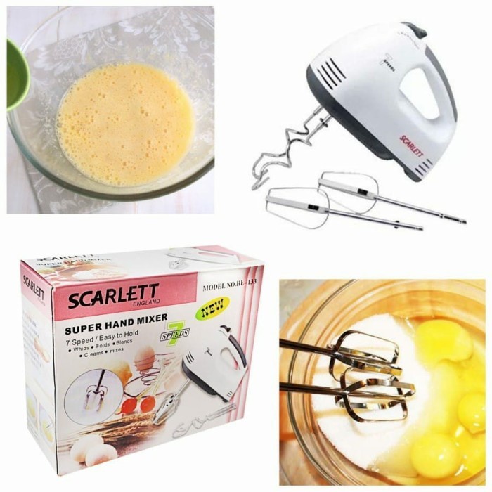 Super Hand Mixer 7 speed - Hand Mixer Scarlett 7 Speeds Level Kocokan