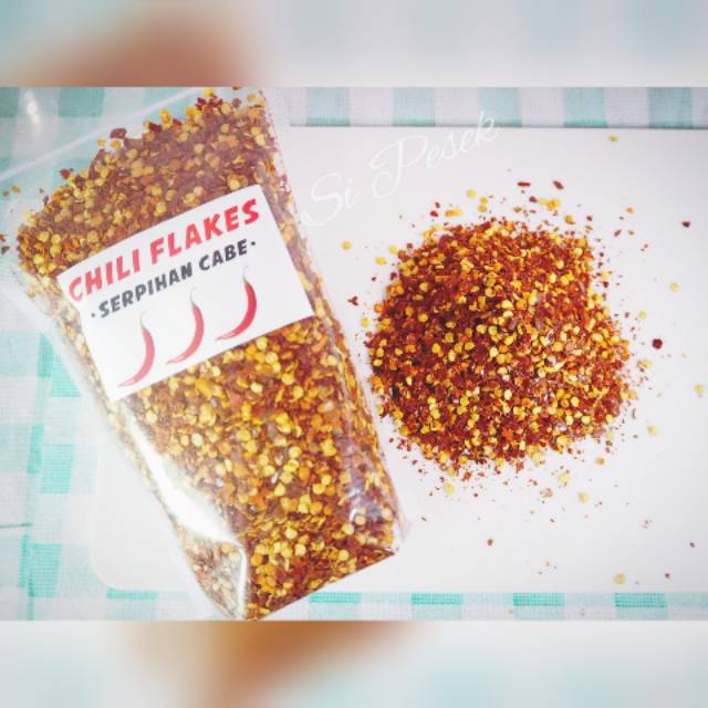 

Cabe Giling Kasar / Chili Flakes 1 KG Murni Halal Import / Premium Quality.