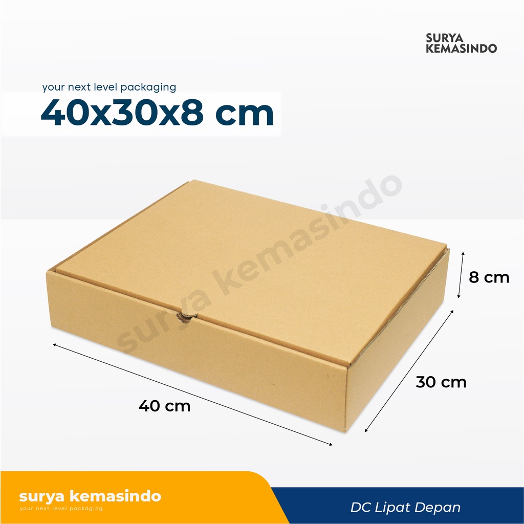 

Box 40X30X8 (ROBIN) cm Kardus/Karton/kemasan/paking/Hampers/Boxtas/boxcelana/boxBaju/Boxhoodie/boxJaket/tinggi8