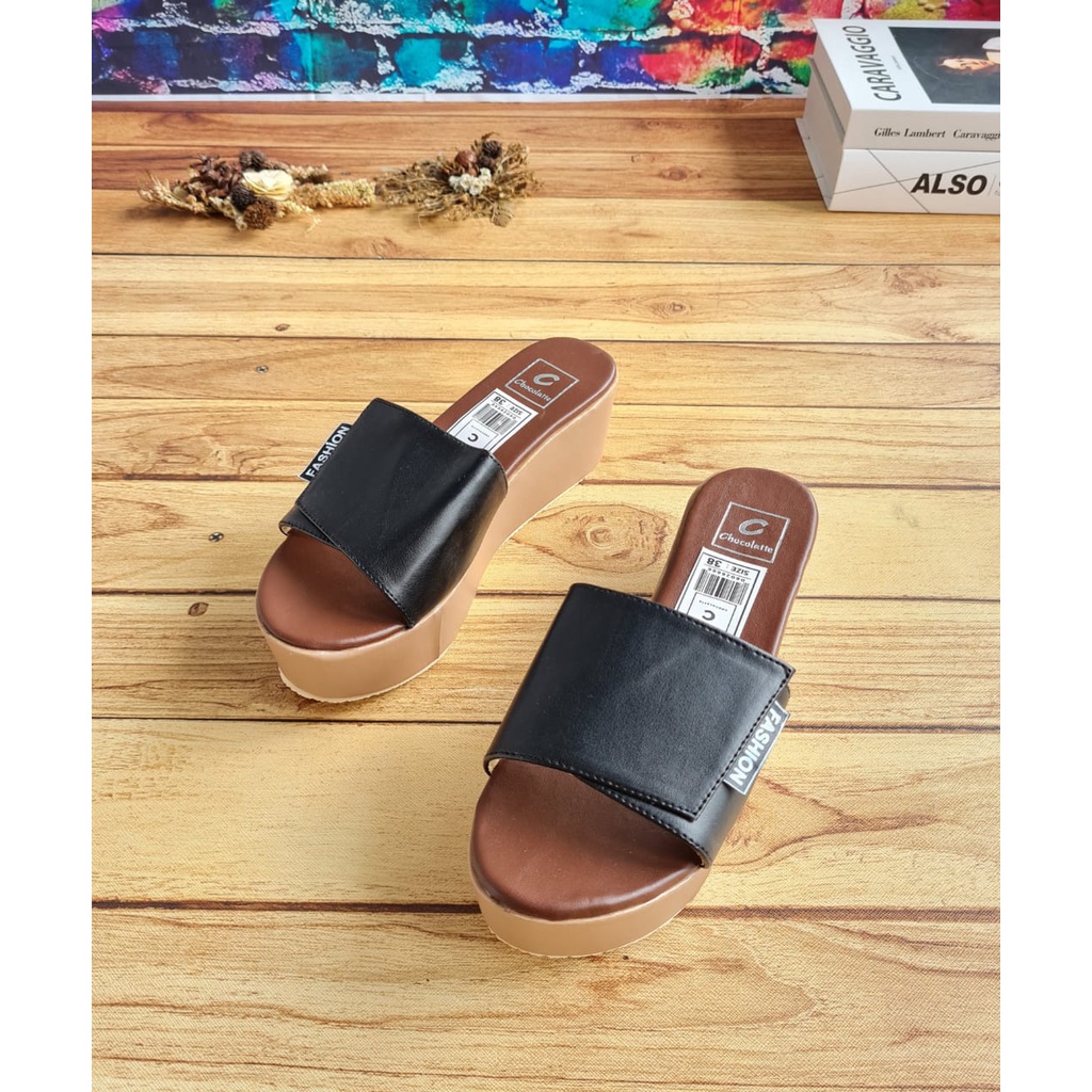 ABBUSHOES MR 109 Sandal Santai Model Wedges Untuk Wanita