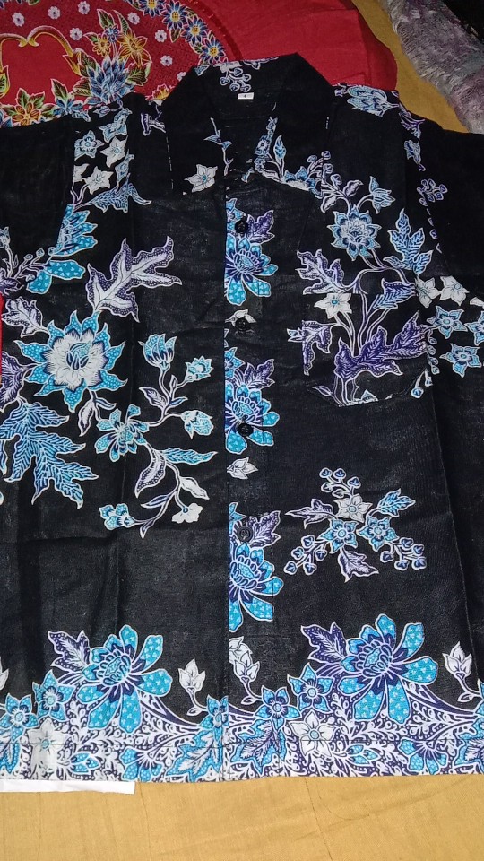 Kemeja Hem Batik Anak Buketan Series Batik Pekalongan